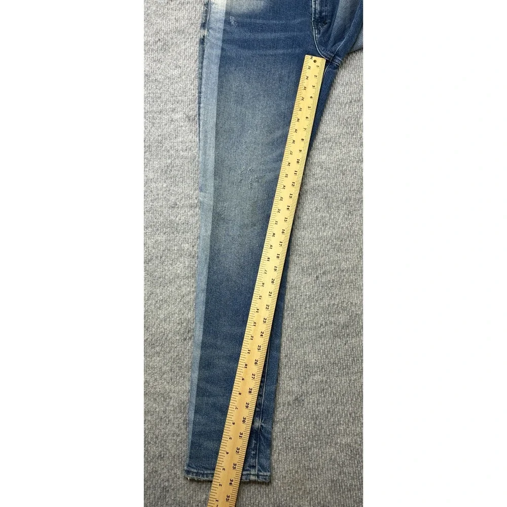 PRPS Mens Jeans 36x33 Indigo Blue Stretch Slim Tapered Distressed E87P316FS